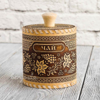 Туесок для чая "Виноград" 10х11 см