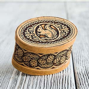 Коробочка "Белка" овальная