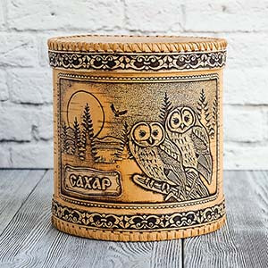 Короб для сахара "Совы"