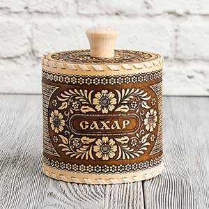 Туесок для сахара "Ажур" 10х10 см
